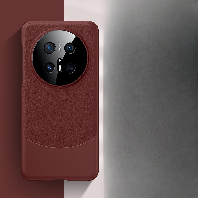 A High-end M70rs All-inclusive Anti-drop Plain Leather Case Suitable for Huawei Mate70pro Phone Case Assembly