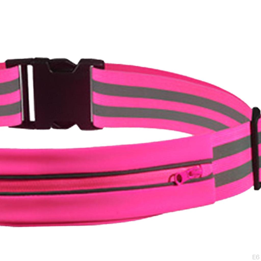 Adjustable Running Belt with Reflective Strap for Outdoor Activities