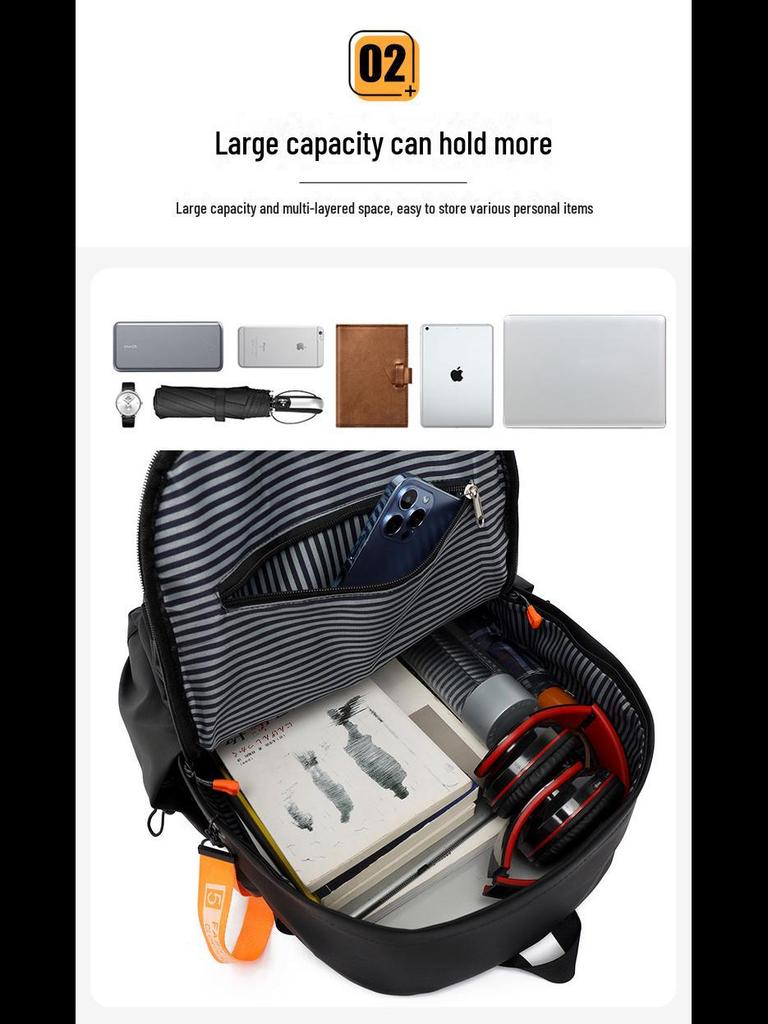 Универсальный нейлоновый рюкзак большой вместимости для учеников младших классов средней школы — унисекс, повседневный и совместимый с компьютером