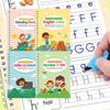 1 книга Многоразовая тетрадь для тренировки для дошкольников 3-5 лет Желобки для тренировки письма для детей Набор копировальных тетрадей для тренировки почерка