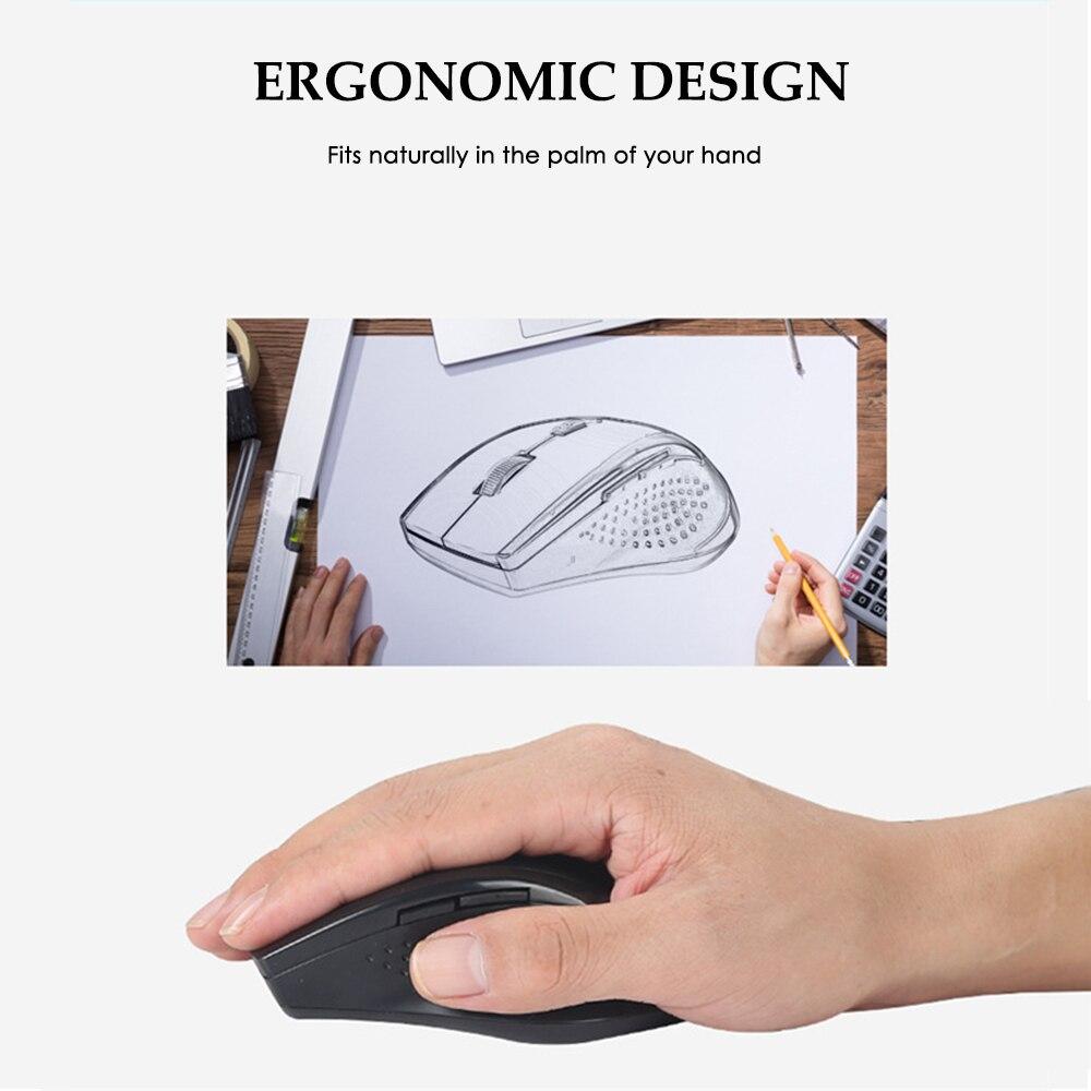 Беспроводная мышь Mini 2.4G USB Компьютерная мышь Оптическая мышь Регулируемая мышь DPI для Windows Mac Linux