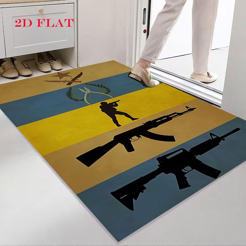 csgo2 Carpet Rug for Living Room Bedroom Home Sofa Decoration,Kids play Nonslip Floor Mat