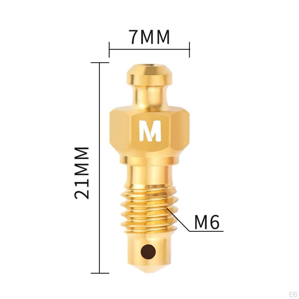 2 Pieces Brake Caliper Bleed Screws Professional Lightweight Titanium Alloy Bike Bolts