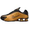 Кроссовки унисекс Shox R4 Metallic Gold Черные HQ1988-700