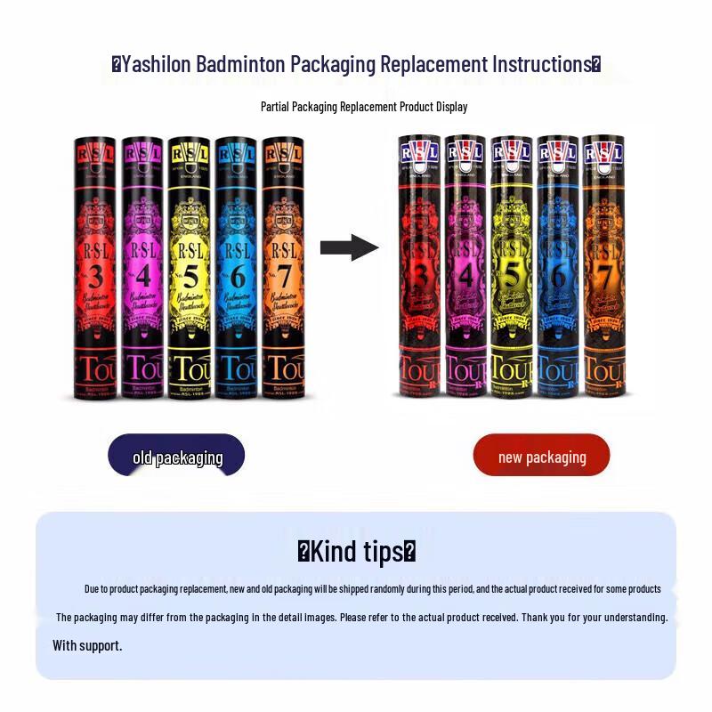 RSL NO.3 Professional Duck Feather Badminton Shuttlecocks