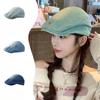 Весенне-летняя стирка Ковбойская шляпа спереди Девушка Старая Ретро Горячая девушка Шляпа газетчика в гонконгском стиле Стиль Ins Универсальный берет