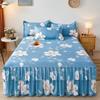 Print Soft Bed Skirt Home Bedroom Double Layers Bed Skirt Bedsheet Bed Cover Skirt Non-slip Mattress Cover Couvre Lit Bedspread