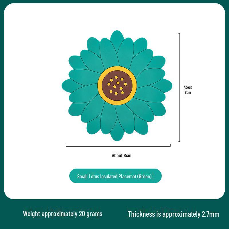 Sunflower Nordic Heat-Resistant Dining Plate and Tea Mat