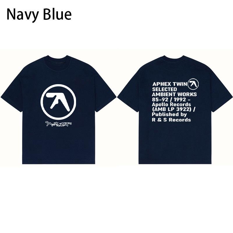 Мужская футболка Aphex с черным принтом, хлопковая, графическая, оверсайз, корейская мода, с коротким рукавом, топы, футболки, одежда в стиле Y2k, уличная одежда