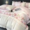 Premium A Silk Printing Bed Four-piece Set Light Luxury Comfortable Breathable Bed Sheet Quilt Cover Pillowcase