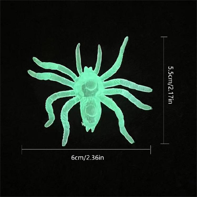 Набор из 10 светящихся пауков Хэллоуин Украшения Праздничное украшение для сада