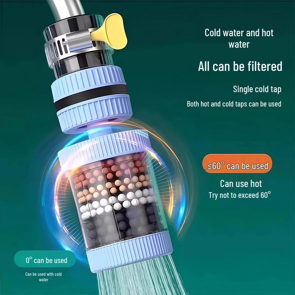 Универсальный фильтр-удлинитель для крана с защитой от брызг и очиститель кухонной воды