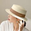 Leisure Flat Top Hat For Women Japanese Sun Protection Hat Beach Sun Hat