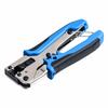 Sanwa Direct Crimping Tool, Cable-Passing Type, CAT6 RJ-45, Compatible with Solid and Stranded Wires, 1 Piece, 500-LAN-TL1