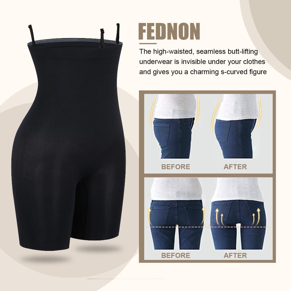 WAISTDEAR Женские утягивающие боди-шорты с высокой талией, формирующие силуэт, с эффектом пуш-ап для ягодиц, бесшовные корректирующие трусы