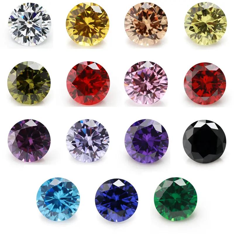 Round Brilliant Cut 5.0mm (0.5 Ct) To 8.0mm (2 Ct) D Color Moissanites Loose Stone Diamond Ring Jewelry Bracelet Material High Quality