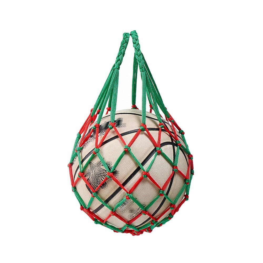 Multiple Colors Nylon Net Bag Nylon Ball Pocket Durable Basketball Carry Bag  Volleyball Ball