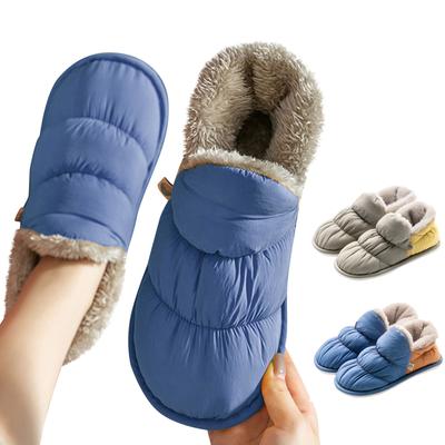 Женские тапочки из коровьего хлопка, теплые домашние милые мягкие плюшевые домашние тапочки