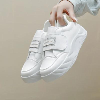 Кроссовки из кожи на платформе, женские дизайнерские, на липучках, вулканизированные, летние, для скейтбординга, женские, повседневные, спортивные, Zapatos De Mujer