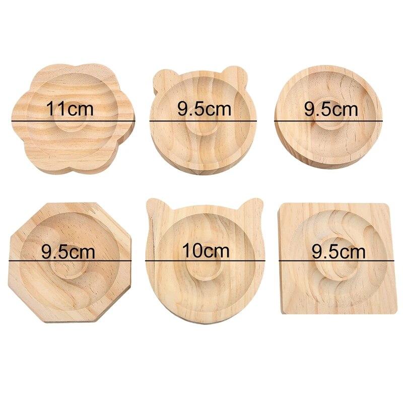 1Pcs Bead Design Plate Solid Wood Hand Beading DIY Tool Hand Surround Display Plate Bracelet Storage Head Jewelry Tray