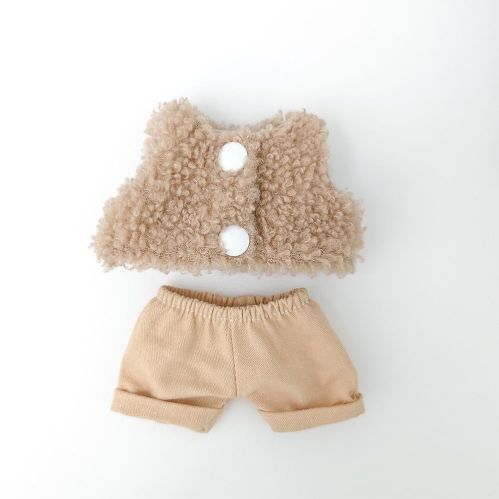 For 17cm Labubu Doll Clothes Fashion Clothes Hoodies Doll Clothes Color Match Hoodies Dolls Accessories Cute Decoration Little Cloths