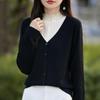 Женский кашемировый свитер Qinghe Cashmere 50% шерсть 50% шелк Женский осенне-зимний кашемировый пуловер Мягкий и теплый