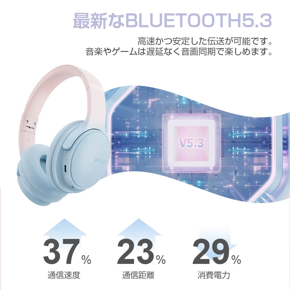Bluetooth Wireless Gaming Wired and Wireless HiFi Sound Stereo Clear Connects 2 Devices At the Same Touch Operation and Button Arrangement Sticker