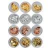 12pcs Nail Art   Paillette Flake Chip Foil Acrylic UV Gel Paper Decor