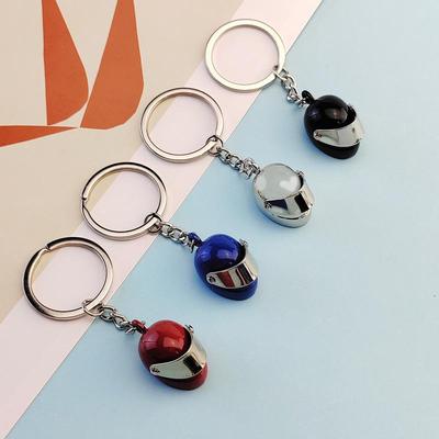 Мужской мотоциклетный шлем Металлический брелок для гоночных мероприятий - Настраиваемый маленький подарок