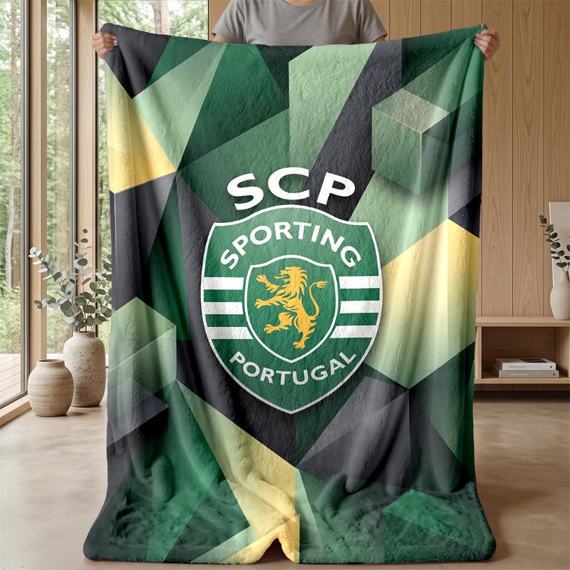 Sporting CP FC Soft Flannel Fleece Blanket Lightweight Cozy Warm Throw Blanket For Sofa Bed Home Decor
