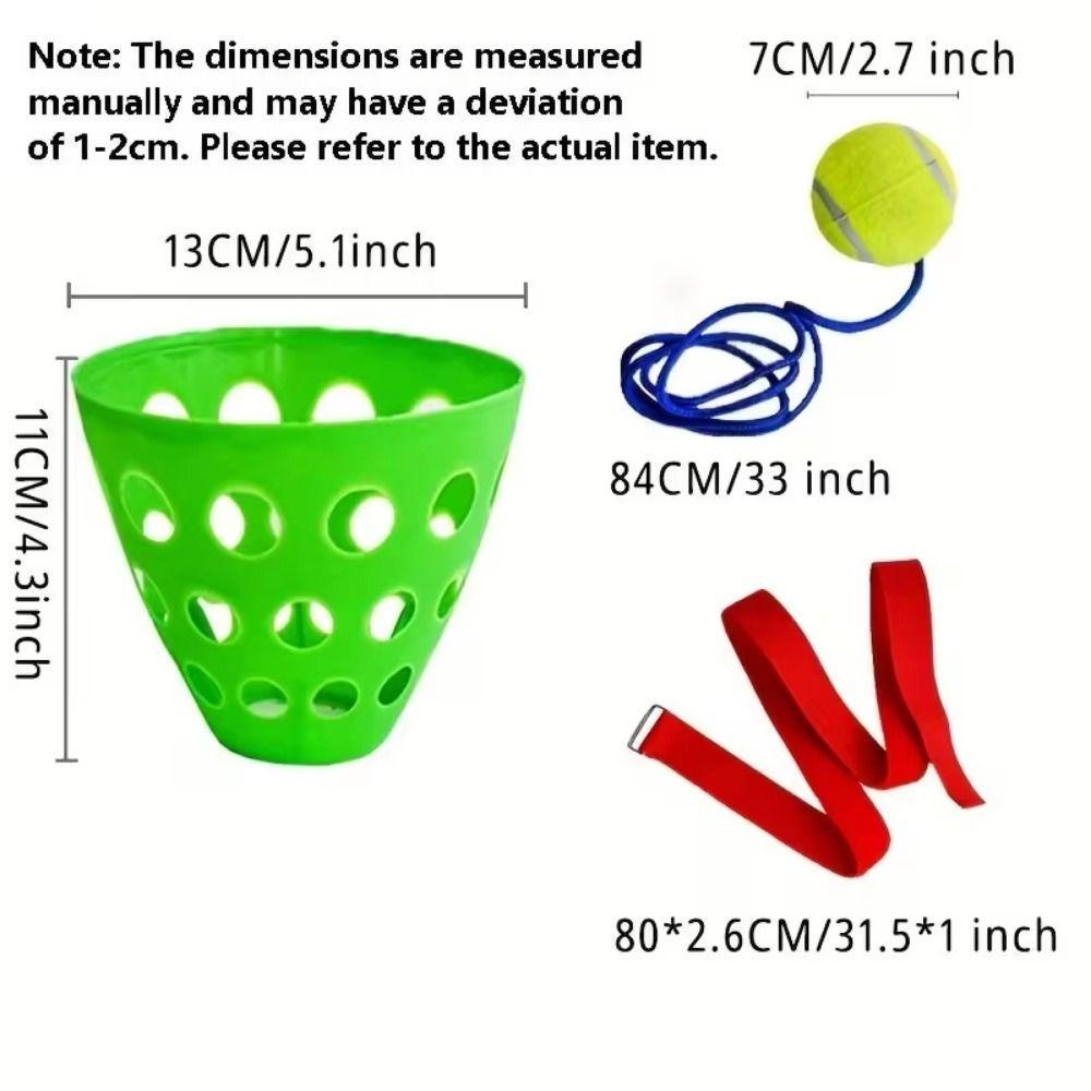 Eye Waist Coordination Swing Bucket Game Interactive Catch Balls Swinging Ball Game Outdoor Toy