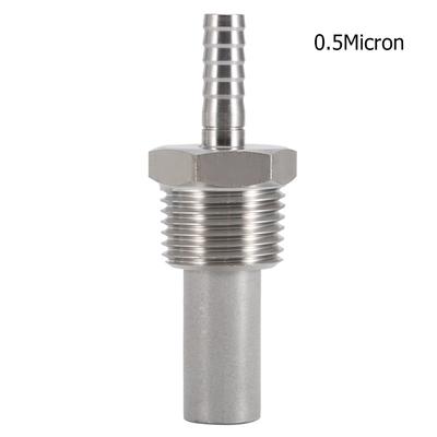 1/2" MPT кислородный камень 1/4"" барботажный встроенный карбонизатор аэраторный камень для домашнего пивоварения(0,5 микрон)