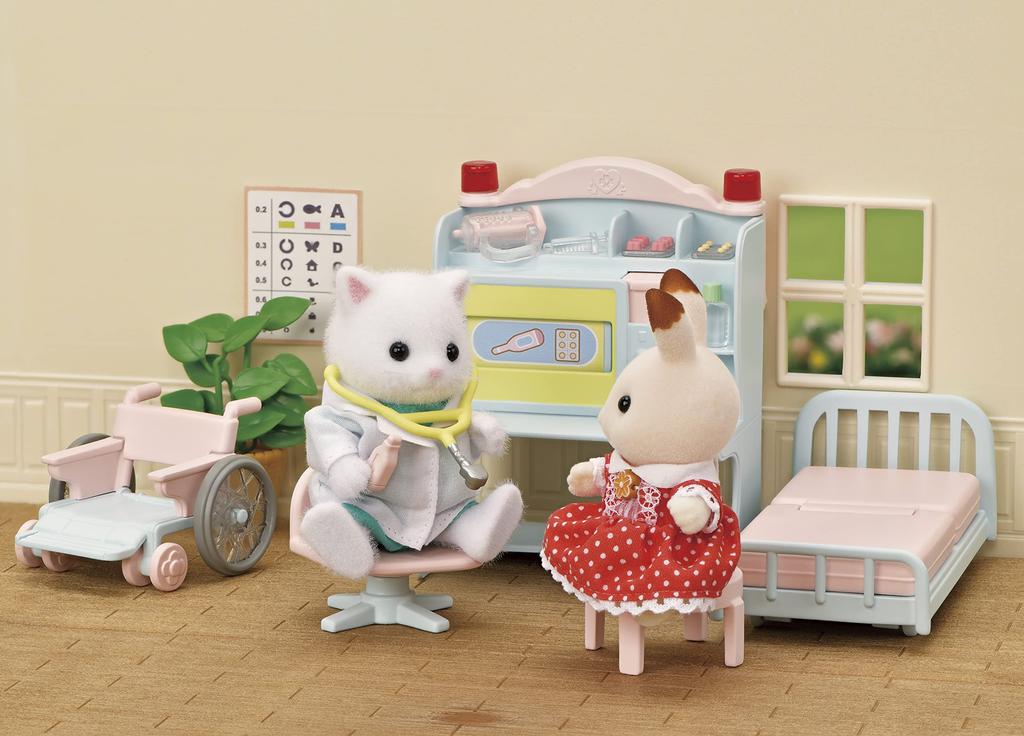 Epoch Sylvanian Families Set Кукла/Мебель «Добрый доктор» [Давайте Синсацу! Набор] H-17
