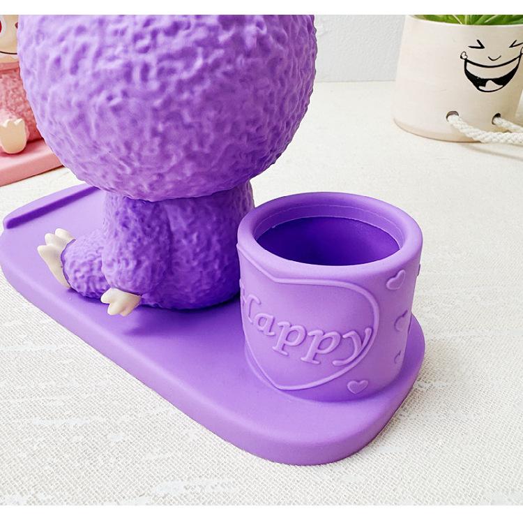 Cartoon Labubu 3D Vinyl Piggy Bank, Pen Holder & Phone Stand