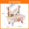 Косметика Притворный Деревянный Столик Интерактивные Элементы Детская Игра Развивающий Навык