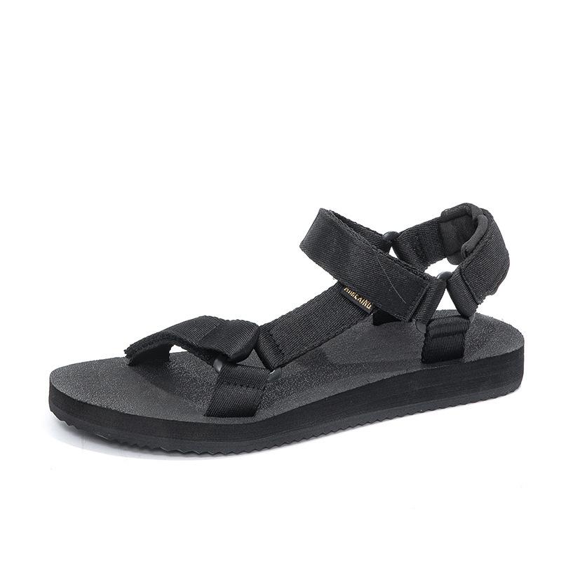 Новые летние цветные сандалии с ремешками женские универсальные с плоской подошвой нескользящие повседневные уличные спортивные повседневные пляжные туфли