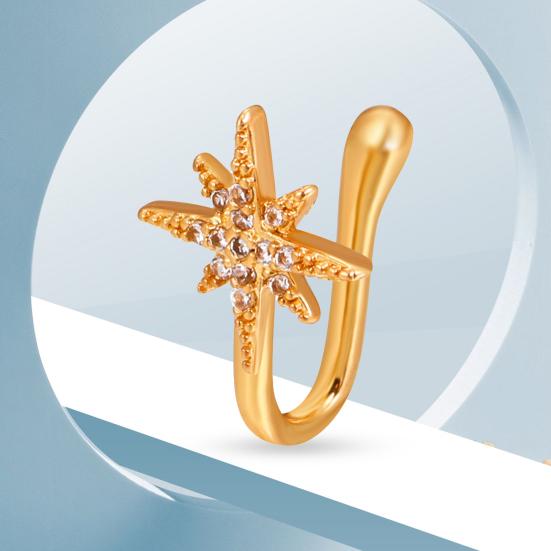 Каффы для носа Очаровательные Трендовые Без пирсинга Легкие в носке Женские Кольца-пирсинги для носа Хуп для вечеринки