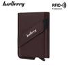 Baellerry Men RFID Wallet Aluminum Anti Theft Mini Card Holder Fashion Money Bag Vintage Design Business Purse Wallets