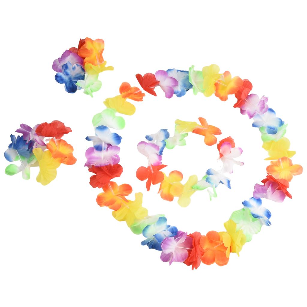 Гавайский костюм в стиле гавайского луау с травой и хула, юбка с цветами и гирляндой, костюм для танцевальной вечеринки, декор