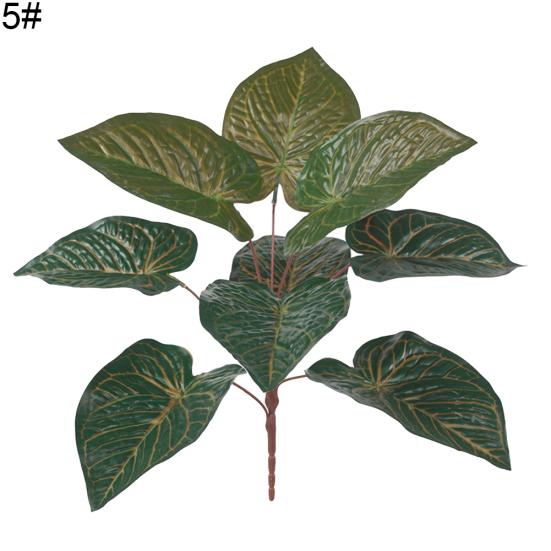 1шт искусственные пластиковые вечнозеленые растения поддельные листья деревьев зелень домашний декор