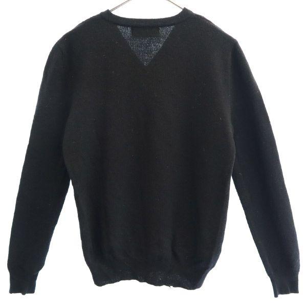 Fred Perry Вышивка в одну точку Свитер с длинным рукавом и V-образным вырезом S вязаный Женский Б/у