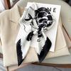 New Silk Scarf Women's Korean-Style High-Grade 70cm Square Scarf Spring and Summer Fashionable Stylish Decorative Scarf Thin Small Square Towel