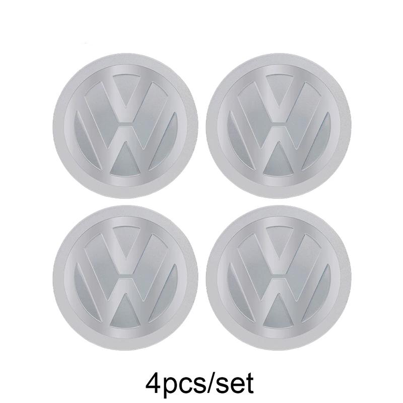 Для VOLKSWAGEN VW 4 шт./комплект Автостайлинг Алюминиевый Металлический Колпачки Центральных Колпачков Колес Значок Наклейка Для Volkswagen VW Golf Polo Passat Tou