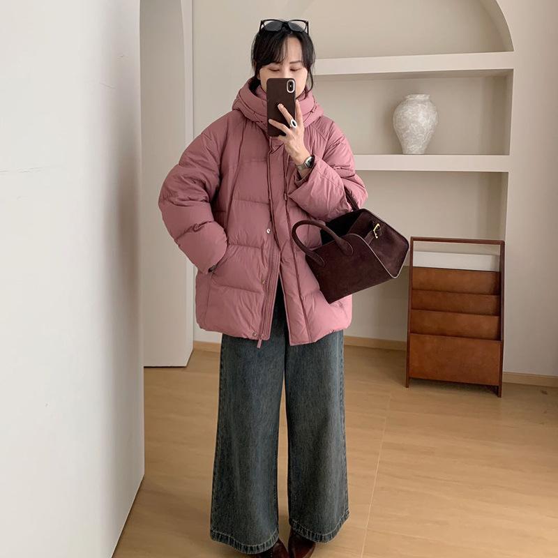 Женская куртка-пуховик Premium sense 90 белого цвета с утиным пухом 2024 года, новая утепленная, устойчивая к холоду, модная куртка-пуховик с небольшими бретелями