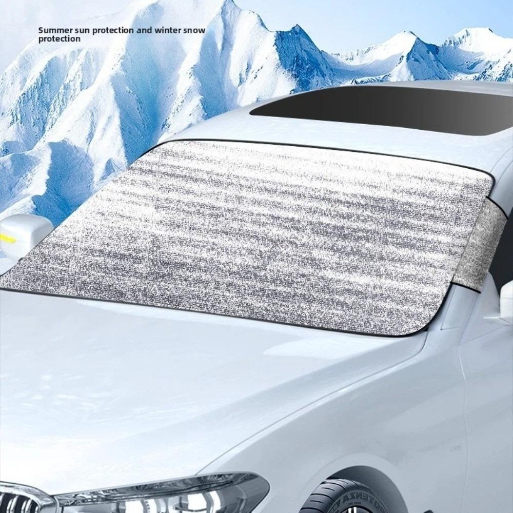 Snow Ice Sun Protection Frost Guard Protector Aluminum Film Car Windshield Snow Cover Cars