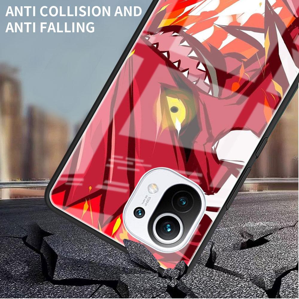 Стеклянный чехол для Xiaomi Poco X3 NFC 11 Lite 11T F3 M3 для Redmi Note 11 10 9 8 Pro 10S 9S 9A 9C чехол для телефона аниме крутой покемон