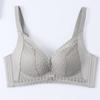 Ladies Comfortable Soft Cotton Bra Wireless Brassiere Adjustment Lace Underwear Teenager Girl Gathered Small Cup Push Up Bralette Top