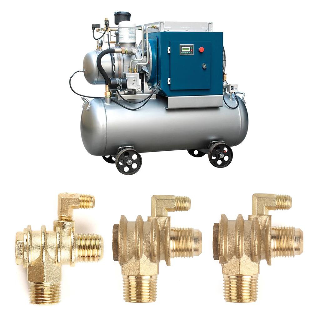 3-Way Unidirectional Check Valve Connect Pipe Brass/Aluminium Alloy High Quality Air Compressor Replacement Check Valves