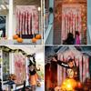 Halloween Decorative Door Curtain Blood Handprint Curtain Party Haunted House Door Pendant Horror Atmosphere Arrangement Bloodstained Cloth Strip Prop