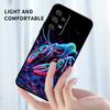 Чехол для телефона с дизайном Аниме Биология для Samsung A73 A72 A71 A55 A54 A53 A52 A51 A13 A22 A16 A15 A12 A14 A26 A07 5G Черный
